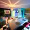 Capsule Miami Vice - Jacuzzi - Billard - Ecran cinéma & Netflix - Ping-Pong - Nintendo & Jeux-