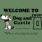 Dog and castle