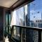 2BR CBD pad, city views, free parking, pool, gym