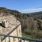 Country old stone house immerse in nature