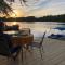 Stylish lake home with private beach, dock and firepit for swimming, kayaking, hiking