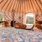 Luxury yurt glamping at Littlegrove
