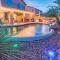 Desert Oasis Amazing Pool Waterfall Firepit Office