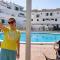 South TENERIFE 2 bedrooms with SUNNY TERRACE and AMAZING VIEWS to TEIDE and POOL