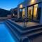Golden residence with heated pool