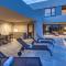 Luxury beachside villa with a pool and a sea view