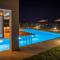 pirgos-villas, Avra & Ostria villa, Heated pool , amazing sea view