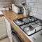 1750's cottage with open fire and beams - Upholland