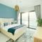 Trophy 2BDR Sandy Shores Retreat with Panoramic Sea View & Private Beach Access