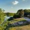 Riverfront Cabins in the garden