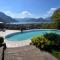 Villa in Pisogne with pool garden and lake view