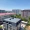 White apartment with panoramic view in the center