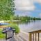 Waterfront Gray Home with Furnished Deck and Fire Pit!