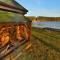 Holiday house by the lake with a fireplace - Rosnowo