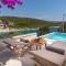 Beachfront Villa Larisa with Whirlpool, Media room