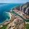 City, sea and river view, Omis