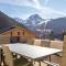 Chalet by Lake Geneva in the Alps