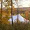 BC Log cabin with private beach river fire pit AC wifi onsite trails ski slope views
