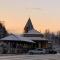 BC Log cabin with private beach river fire pit AC wifi onsite trails ski slope views - Carroll