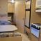 RV with Rocky Mountains View