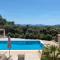 Lorgues, La Tourelle, immense piscine, plongeoir, vue, au grand calme