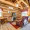 Covered Deck and Fire Pit Smoky Mountain Cabin