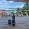 Rose Phœnix rez-de-jardin piscine et vue mer