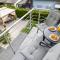 Design Maisonette - 24h Self-Check- GONDWANA Park - bis 7 Pers - In direkter Weihernähe - Parkplatz - WiFi - Balkon -Terrasse