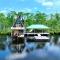 Secluded cabin on the water with jet skis, kayaks, & hot tub! Pet friendly - Satsuma