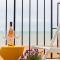 Spacious beach front apartment with stunning sea views