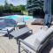 Domek Viking z prywatnym ogrzewanym basenem sauną oraz balią z jacuzzi