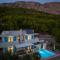 Villa Allegra with 32msq heated pool, 300m far from sandy beaches, open sea view