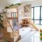 Japandi Family Play Suite with Slide Bunk Bed