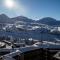 Appartement avec vue et accès skis aux pieds.