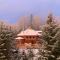 OR Luxury yurt-like home in Bretton Woods with private beach firepit AC fishing and trails