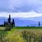 Tuscan hills near Florence - stone house