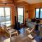 Private Mountain Log Cabin with amazing panoramic sunset views at small scale nature resort