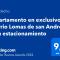 Apartamento en exclusivo barrio Lomas de san Andrés con estacionamiento