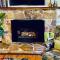 Orange Door Electric Fireplace bbq