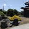 Traditional Japanese house with cherry blossoms - Hasunuma