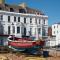 Spacious beach front apartment with stunning sea views