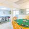Spacious Stone Fire Pit Game Room A C