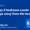 Cozy 2 bedroom condo walking distance from the beach