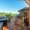 Hidden Vista Lodge hot tub game room views!