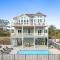Coastal Charm Ocean Isle Beach custom beach home with 4 bedroom, 3 bath home with pool and elevator