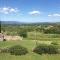 Panoramic view from stone Apartment- Pool and A/C - Montevarchi