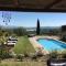 Panoramic view from stone Apartment- Pool and AC