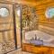 Luxury Cabin Sleeps 8 with creekside fire pit near Helen GA