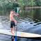 Stylish lake home with private beach, dock and firepit for swimming, kayaking, hiking - Barnstead