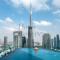 HausReserv at Paramount Midtown Hotel - Infinity Pool with Burj Khalifa View - Luxury Apartments - Dubaj